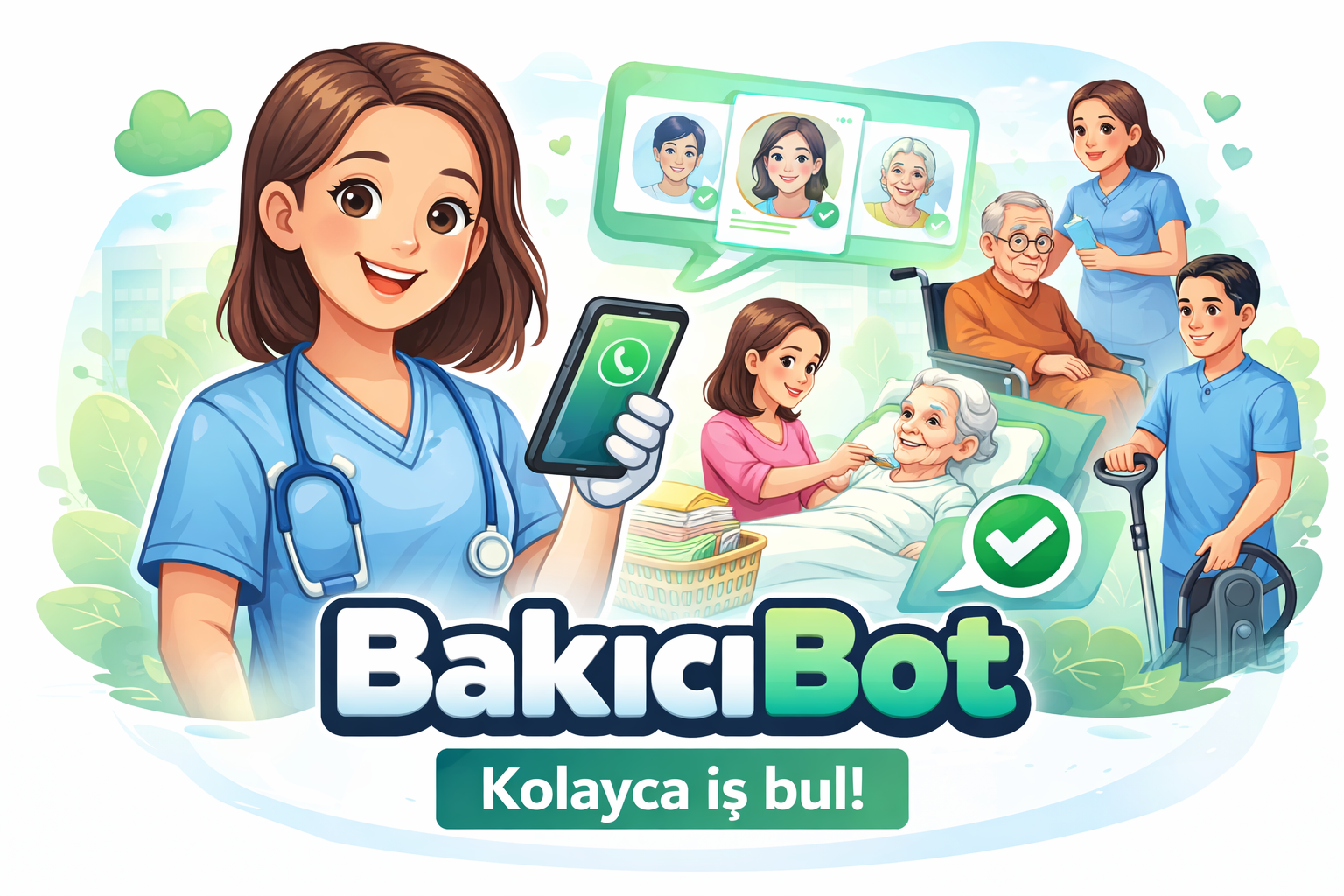 BakıcıBot kolayca iş bul görseli